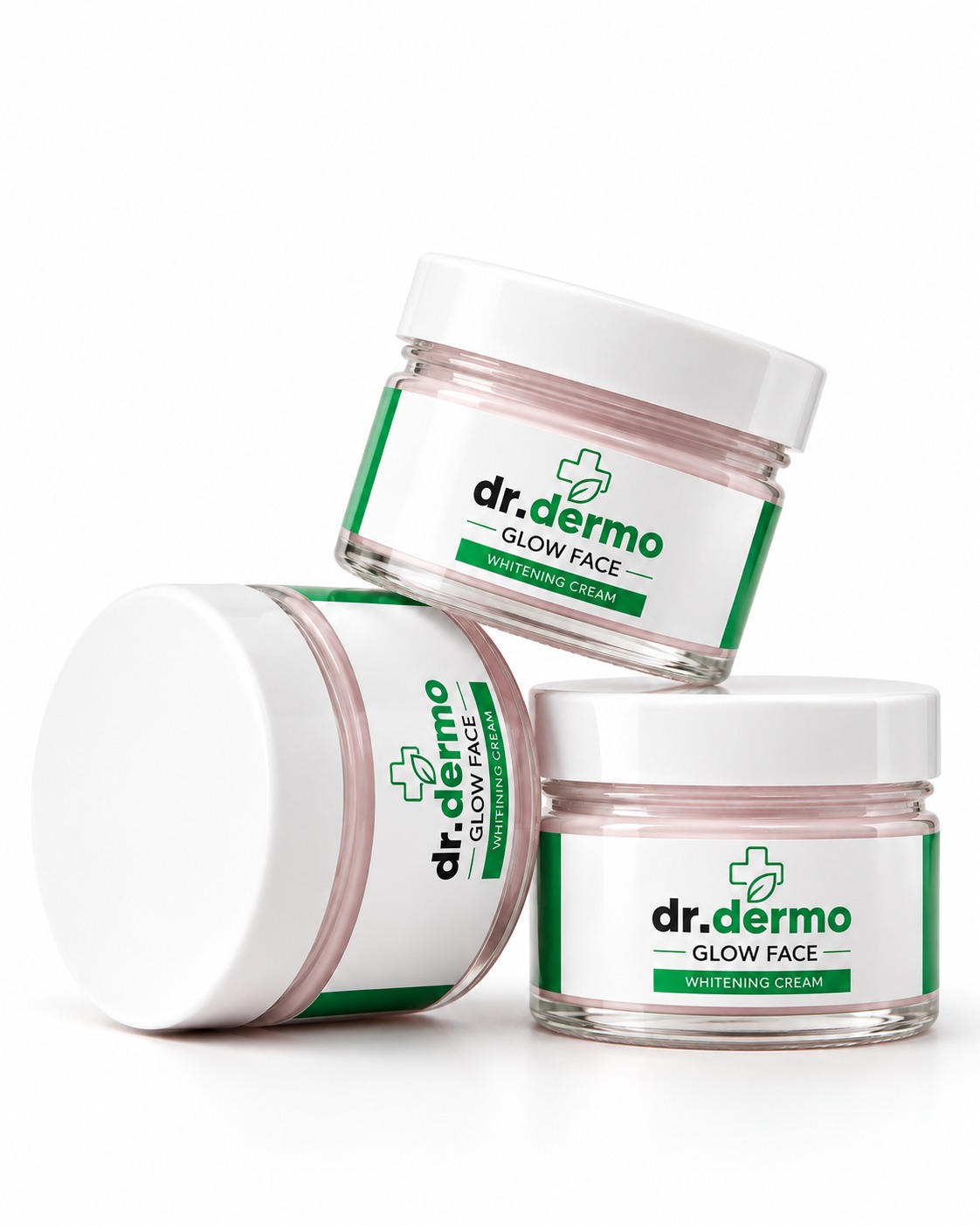Dr. Dermo Glow Face Whitening Cream – 3 Jar Combo Pack | Brightening & Glow Care |